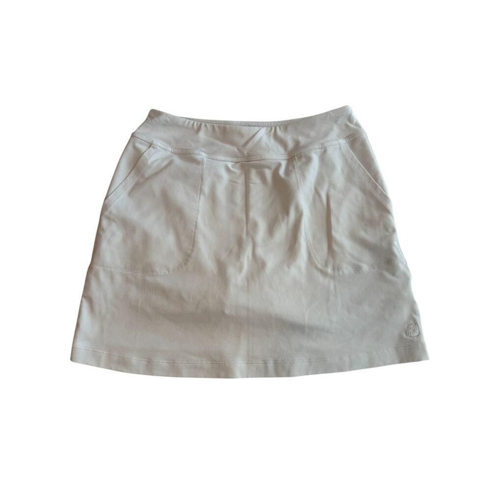 FootJoy FJ Women's White Golf Skort Skirt Shorts Size S Stretch Pockets